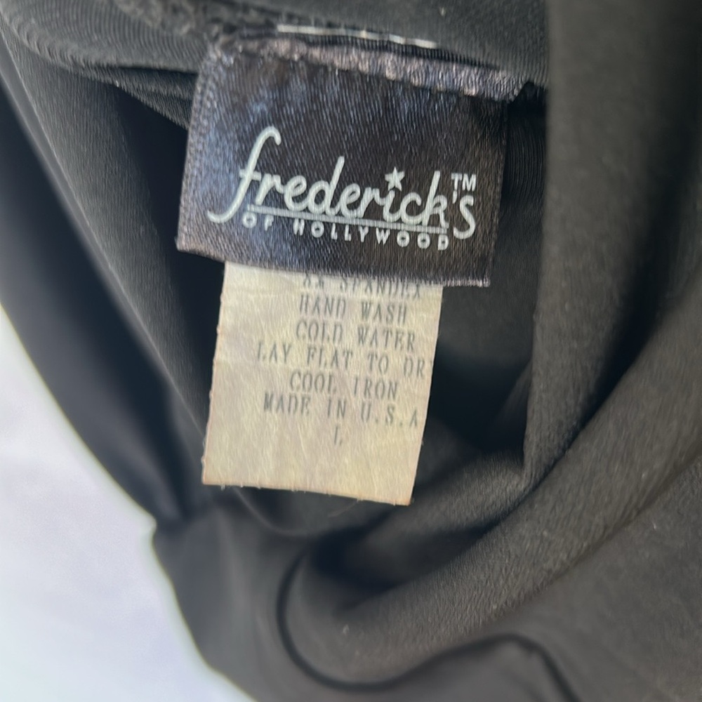 Frederick's of Hollywood Black Backless Halter Jumpsuit Size Large - Picture 3 of 7